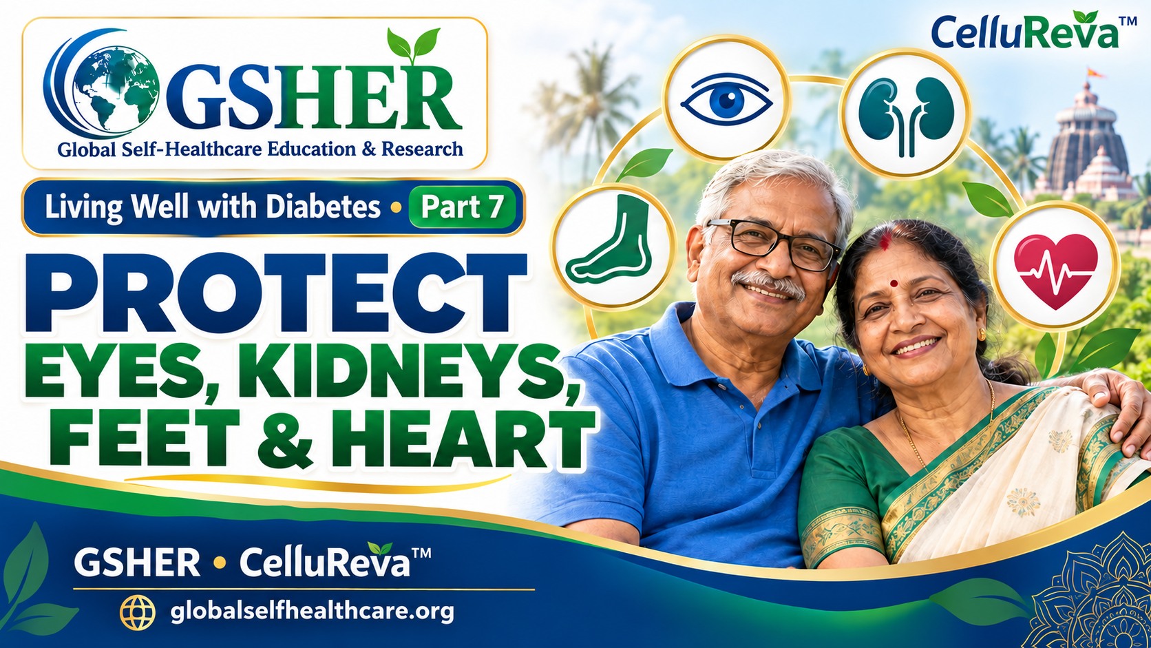 Protect your eyes, kidneys, feet and heart